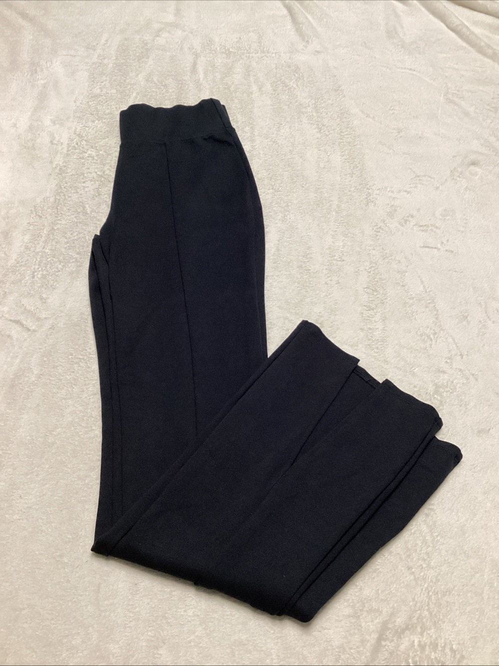 Abercrombie & Fitch Black Flared Knit Pants